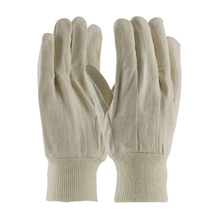 Pip Economy Grade Cotton/Polyester Canvas Single Palm Glove - Knit Wrist, 12PK 90-908I